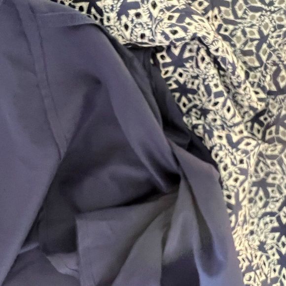 maison jules Classic Navy and White Fit and Flare Sleeveless Dress Size Medium - Picture 7 of 7